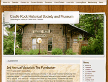 Tablet Screenshot of castlerockhistoricalsociety.org